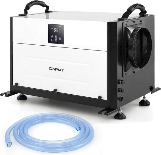 Déshumidificateur, 73, 5 L, minuteur, industriel, professionnel, noir, Jour, pour Entrepôt Sous-sol