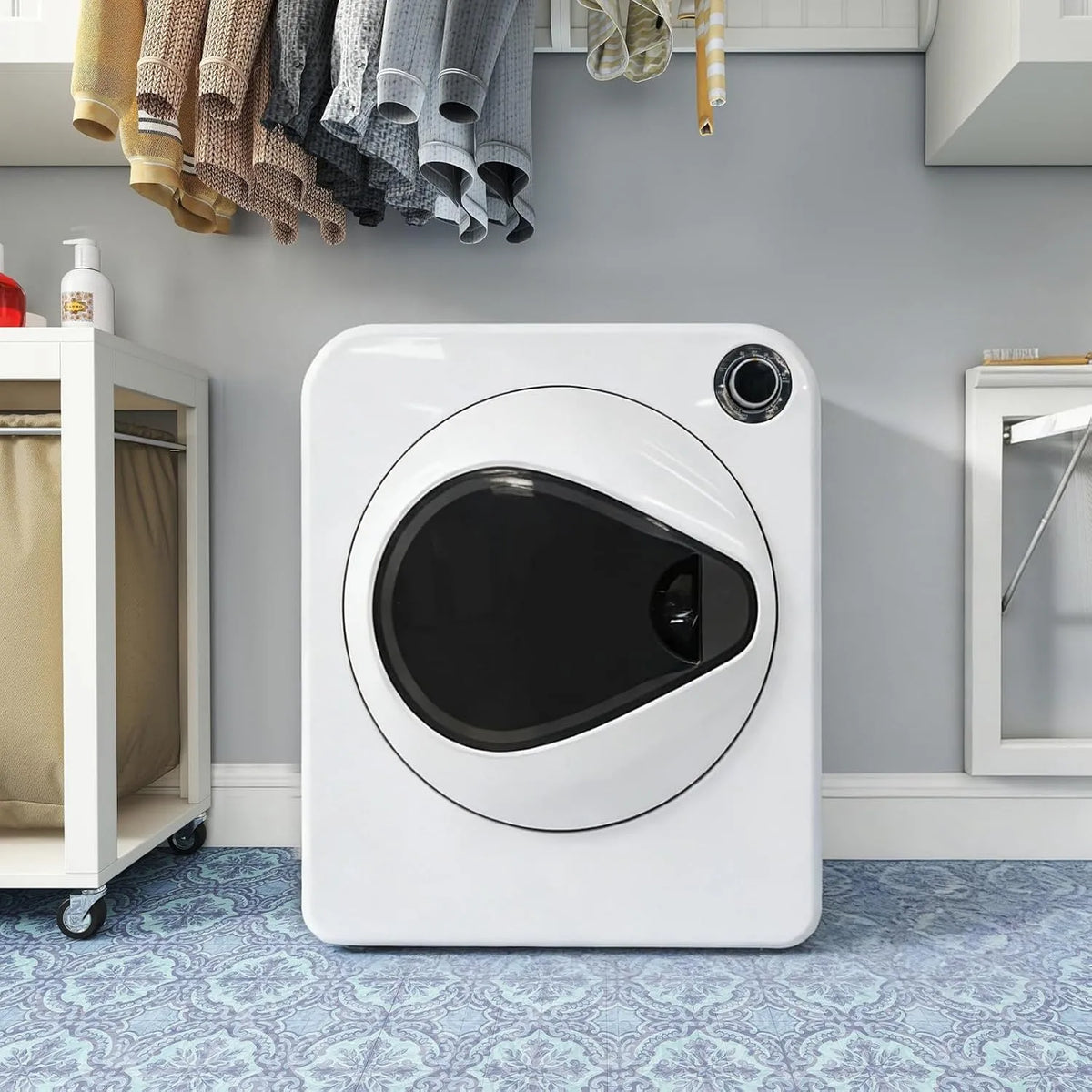 Sèche-linge, 3 kg, acier inoxydable, conception empilable, fixable au mur, capacité nominale: 3 kg