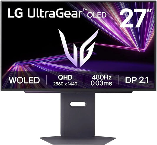 LG 27Gx790A-B DCI-P3 Moniteur, 27 pouces, 2560 × 1440, 0.03 ms, 480 Hz, configuration gaming, OLED, écran PC, DisplayHDRTM TrueBlack 400, CIE1976