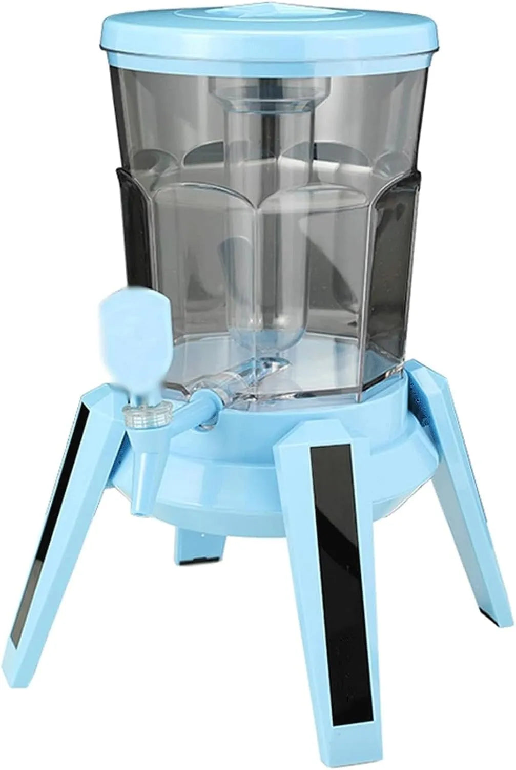 Robinet de cuisine 3L, 101OZ, 3 L, grand réservoir, Tour à Boissons avec lumières LED et glaçons, Distributeur de Boissons à Base Triangulaire