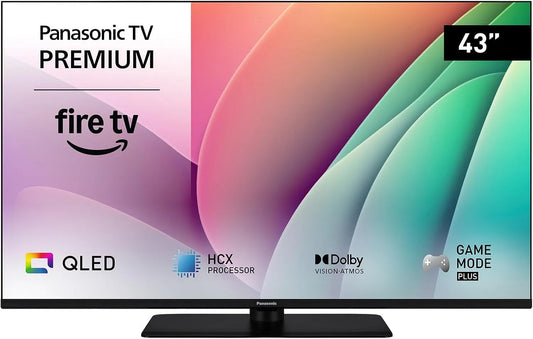 Panasonic TV-43W80AEZC Smart TV, 43 pouces, téléviseur, 4K UHD, QLED, Dolby Vision & Atmos, Série W80, Controle Vocal Alexa, Game Mode Plus, Airplay