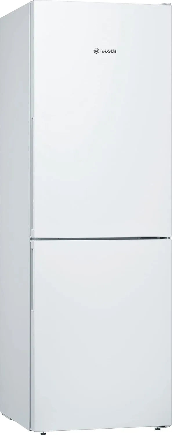 Bosch KGV33VWEAS Réfrigérateur combiné, 195 L, 176 x 60 cm, éclairage LED, frigo avec congélateur, blanc, VitaFresh, Série 4, pose-libre, LowFrost