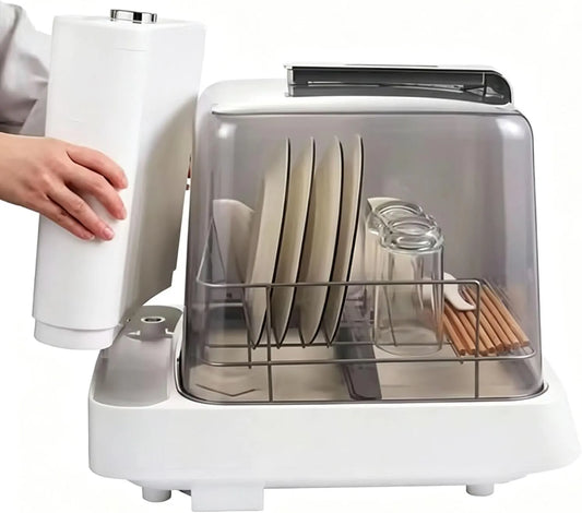 Lave-vaisselle, 6 L, 800 W, portable, grand réservoir, bras d'aspersion rotatif à 360° et multiples modes de lavage, avec réservoir d'eau intégré de 6
