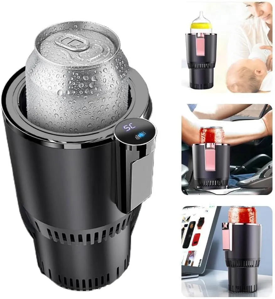 Produit gobelets réfrigérants Chauffants Pratiques pour la Voiture, Rafraîchisseur et réchauffeur de gobelets pour la Voiture 2 en 1 pour Refroidir et