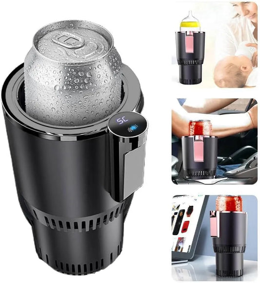 Produit gobelets réfrigérants Chauffants Pratiques pour la Voiture, Rafraîchisseur et réchauffeur de gobelets pour la Voiture 2 en 1 pour Refroidir et