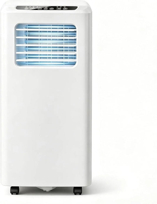 Climatiseur 3-en-1, 7000 BTU, HURUMA Climatiseur Mobile 10000 BTU 3-en-1, Refroidisseur Déshumidificateur et Ventilateur pour Pièces jusquà 50m2