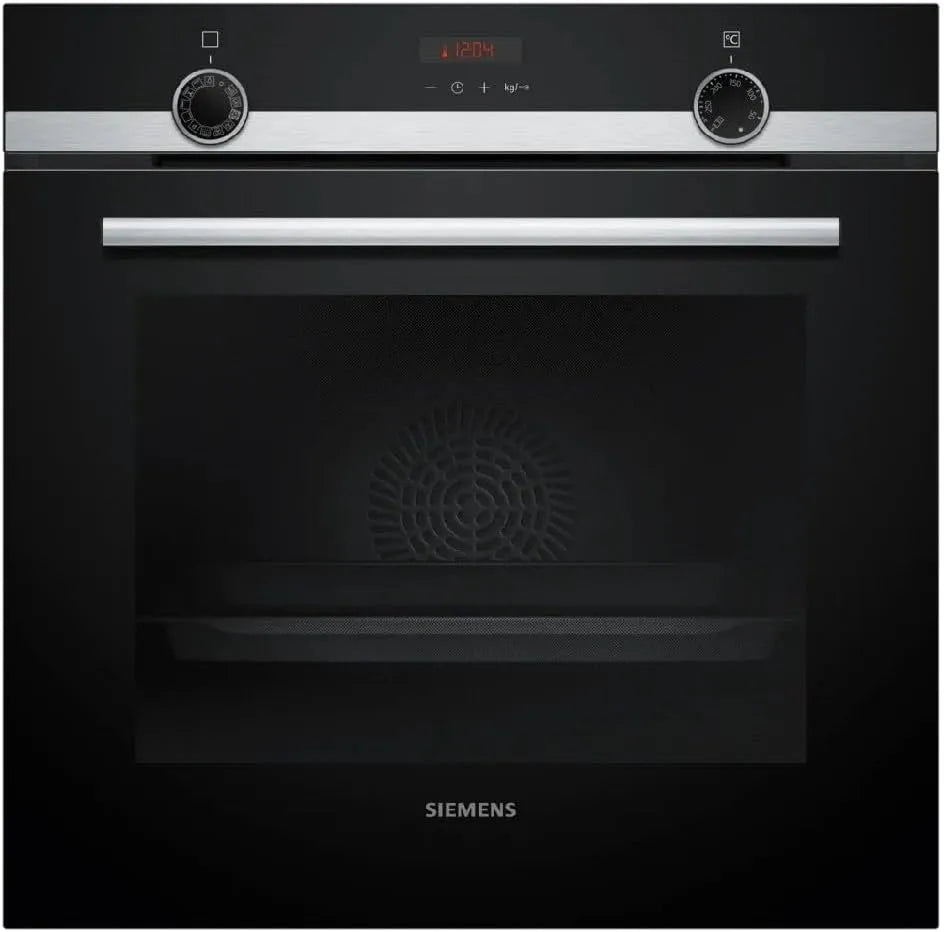 Siemens iQ300 HQ574AER3 Four électrique, 60 x 60 cm, 10 programmes, encastrable, effet 3D, vapeur, air chaud 3D, acier, nettoyage pyrolyse, chauffage