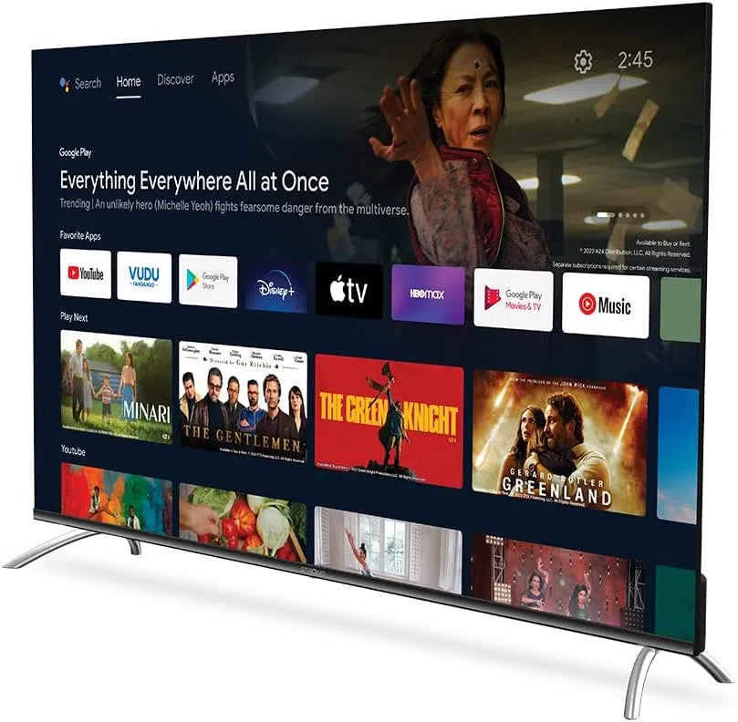 Google SRT50UD7553 265, S2 Smart TV, 126 cm, téléviseur, 4K UHD, HDR, triple tuner DVB-T2, S2, son Dolby, Wi-Fi, Bluetooth, Android OS, HDR 10