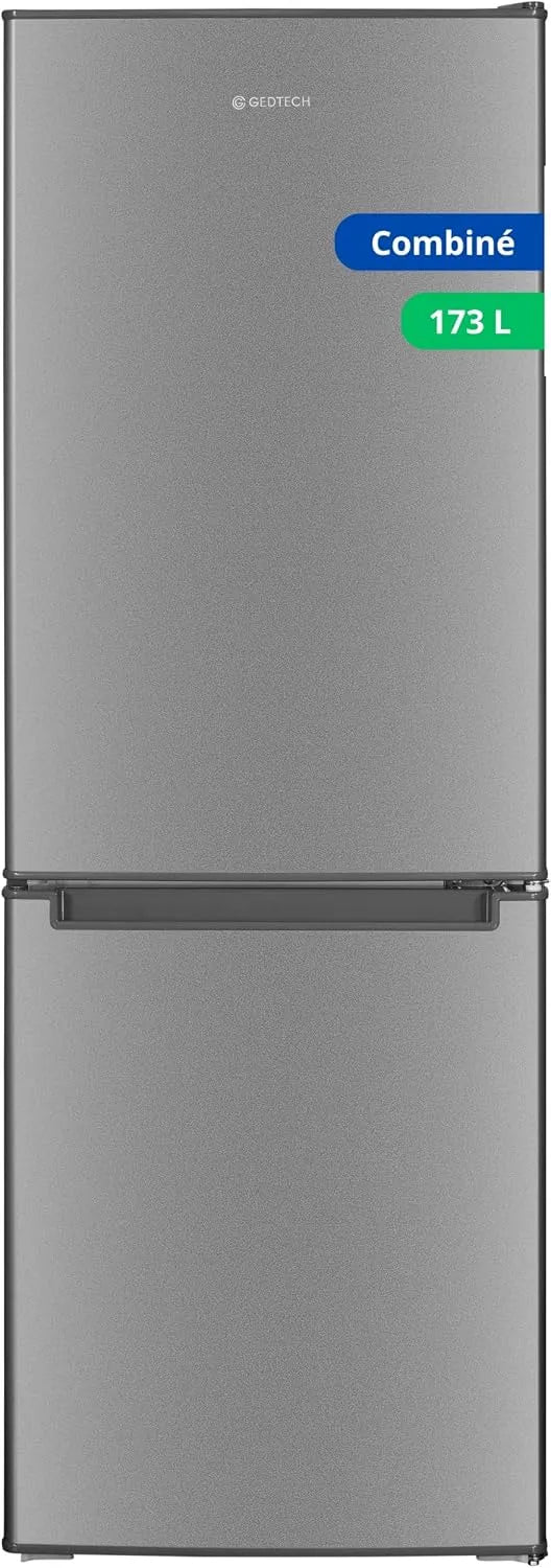 Réfrigérateur combiné GCB173SL, 173 L, frigo avec congélateur, gris, Hauteur 143cm