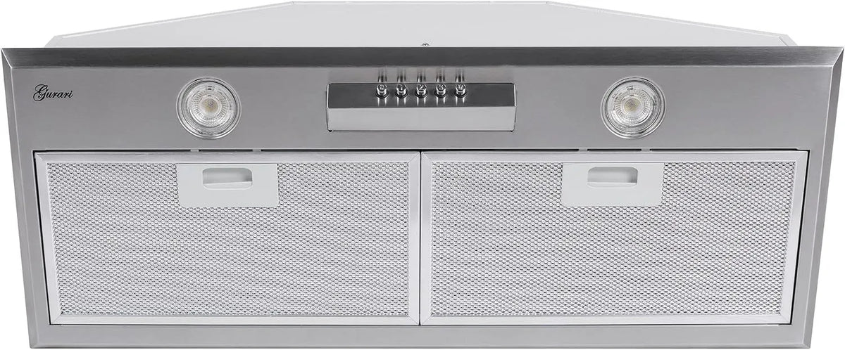 Hotte aspirante, 70 cm, 1000 m3/h, hotte de cuisine, encastrable, acier inoxydable, hotte à recirculation