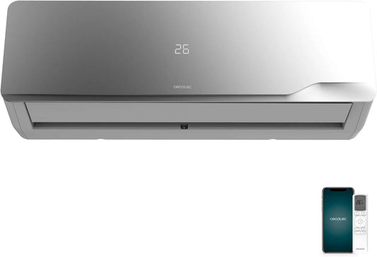 Cecotec 24h Climatiseur, 21, 6 L, classe énergétique A, minuteur, Inverter, écran LED, 12000 BTU, 5 modes, jour, Cecotec Climatiseur Split AirClima