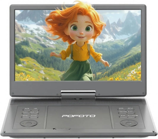 Smart TV, 15, 7 pouces, téléviseur, USB, portable, noir, 7' avec Écran Pvotant HD 14, 6h Autonomie, 1', Mémoire de Lecture, Compatible Multiformat