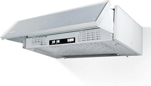 Hotte aspirante, 68 dB, hotte de cuisine, Faber PCH01LG19A, 3 vitesses, installation murale