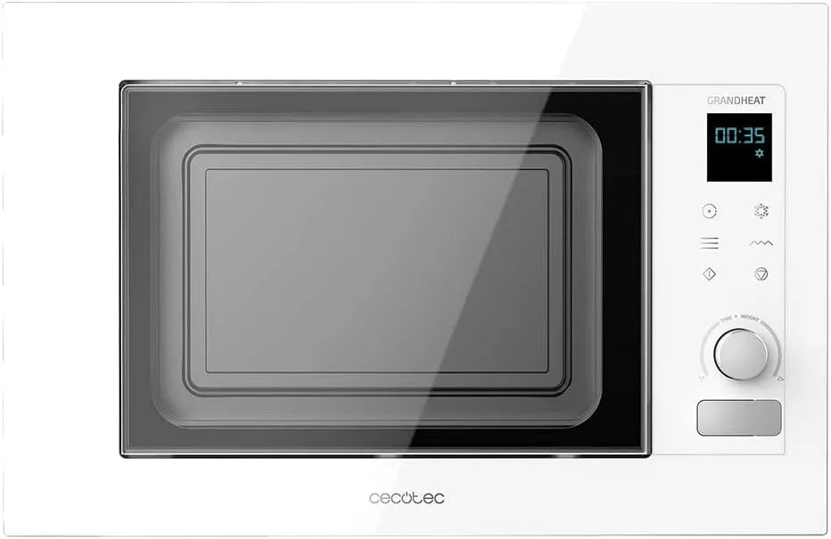 Cecotec Grandheat 2090 Micro-ondes, 21 L, 1200/900, 1000 W, 8 programmes, tactile, encastrable, minuteur, gril, intérieur céramique, décongélation