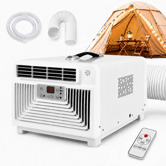 Climatiseur, 110 V, 45 dB, portable, minuteur, silencieux, Refroidit Jusqu'à 6 m2 110V, 4 Modes, Minuterie 1, 12H, 5 m