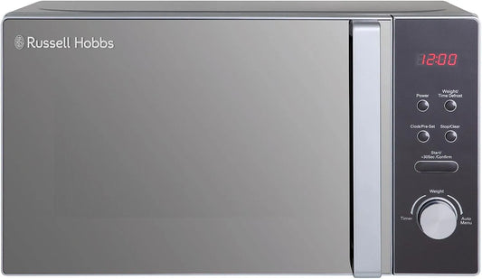 Russell Hobbs RHM2076S Micro-ondes, 20 L, 800 W, four micro-ondes, argenté, Russell Hobbs RHM2076S Micro-ondes compact pose-libre