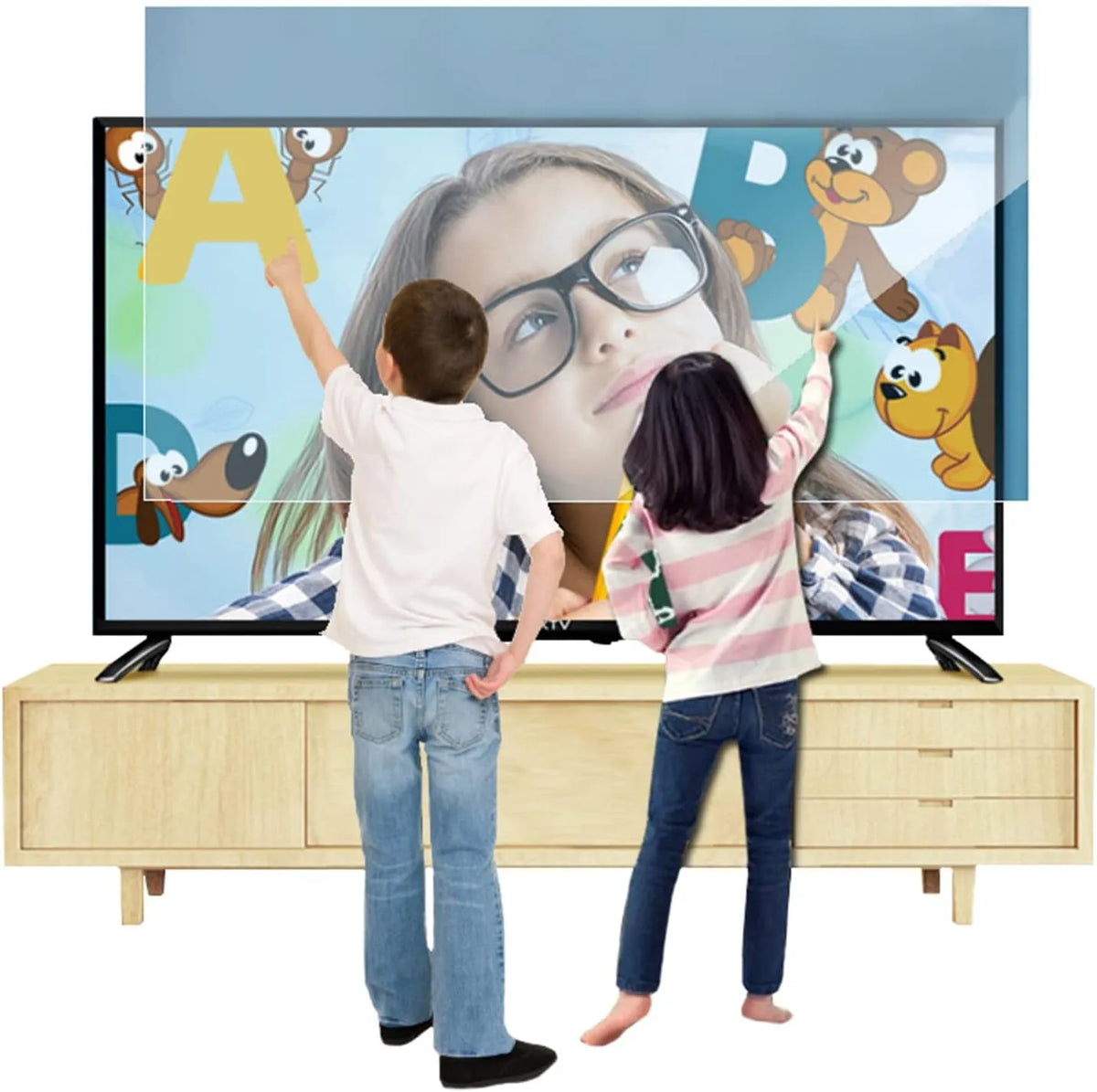 Smart TV 48in, 75 pouces, 1056x596mm, téléviseur, Protecteur d'écran TV HD Domestique 32-75 Pouces - Filtre Anti-éblouissement - Film Mat Anti-Rayures