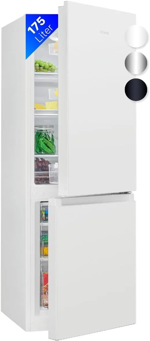 Bomann Congélateur, 175 L, 2 zones de température, armoire congélateur, blanc, Pieds Réglables, contrôle de la température en continu, charnières
