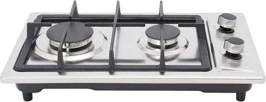 Plaque de cuisson à gaz, encastrable, table de cuisson à gaz, plan de travail, design compact 51 x 31, 75 kW, 3 kW + 1, avec valve de réduction de