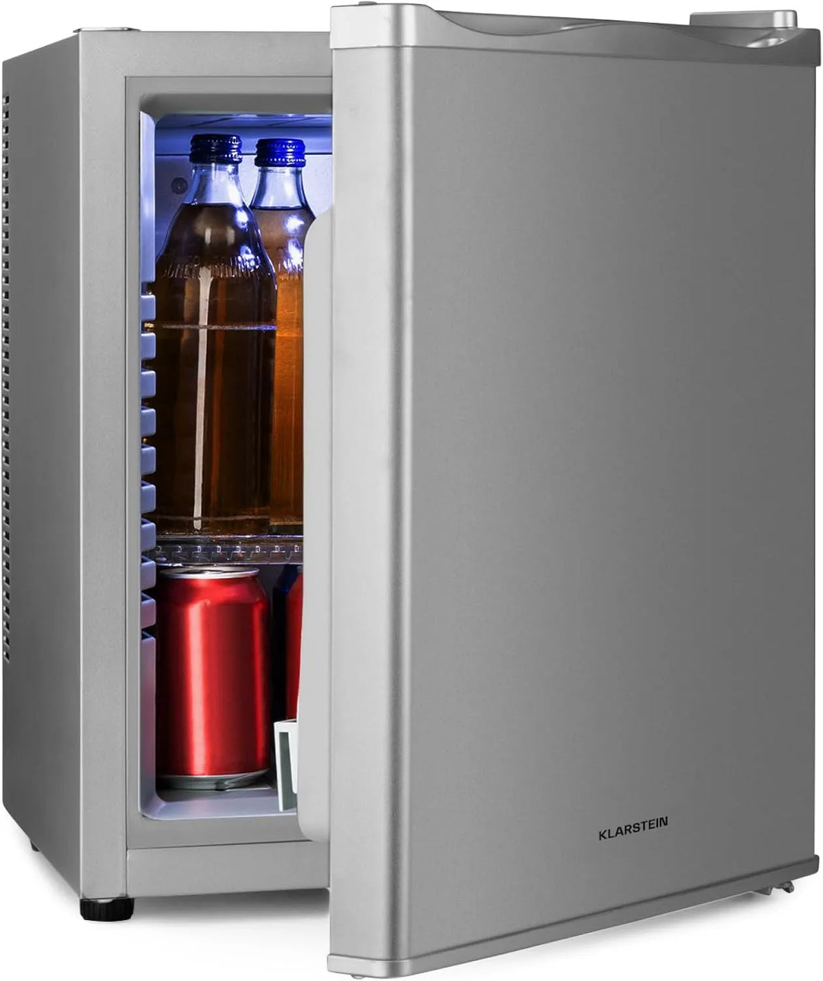 Klarstein Réfrigérateur, 30 L, 5 à 15 °C, silencieux, camping, Mini Bar, KLARSTEIN Mini Frigo de Chambre de 30L pour Snacks et Boissons, Cosmetique
