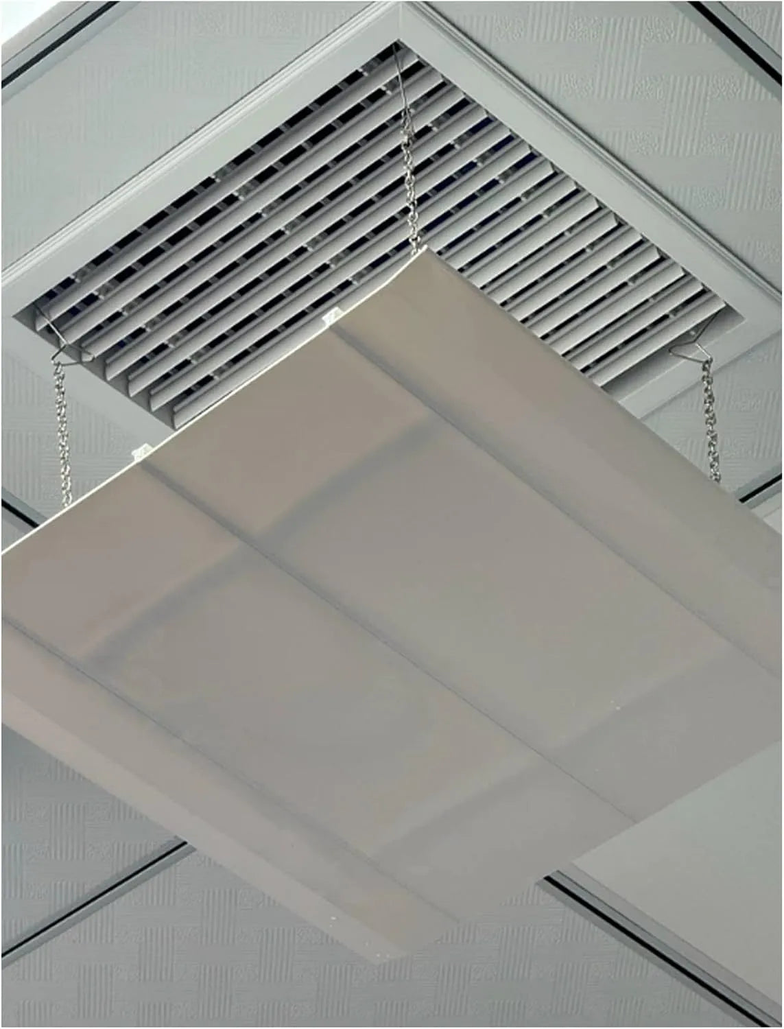 modèle 17.7x17.7in, Plafond AC 11, 23, 6 pouces: déflecteur de vent, Déflecteur d'air à C.A. de plafond d'ABS