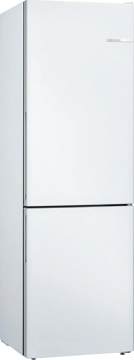 Bosch KGV36VWEAS Réfrigérateur combiné, 308 L, 186 x 60 cm, éclairage LED, frigo avec congélateur, blanc, VitaFresh, Série 4, pose-libre, LowFrost