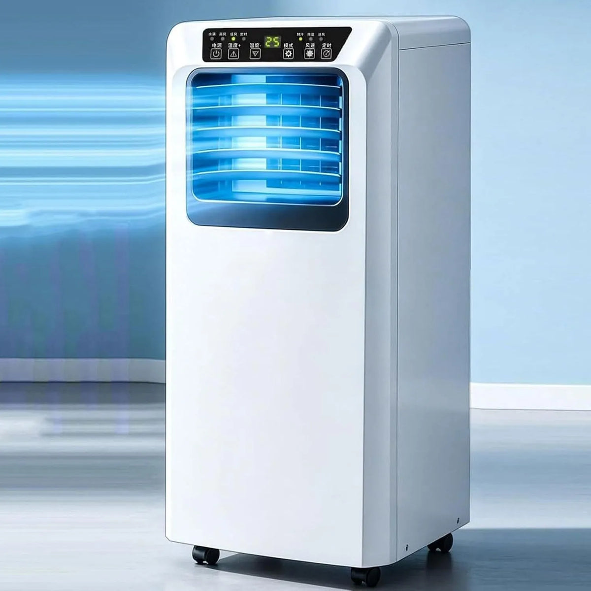 Climatiseur 9000btu, roulettes de déplacement, minuteur, décoration de salon, Climatiseur Mobile 7000/9000 BTU Refroidit 25 m2, Télécommande