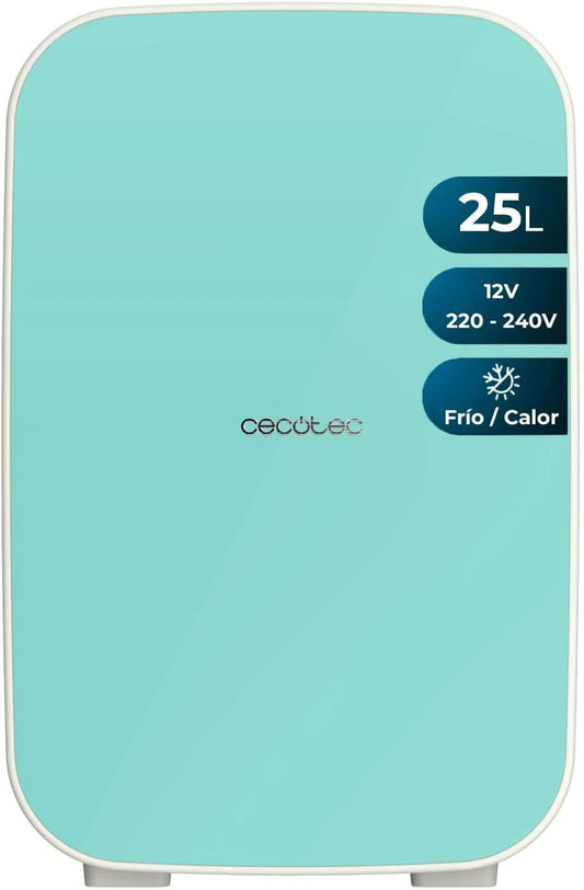 Cecotec Bolero MiniCooling 25L 12V-220V Réfrigérateur, 25 L, 12 V, refroidit jusqu'à 7oC et chauffe jusqu'à 65oC, Cecotec Mini Réfrigérateur Bolero