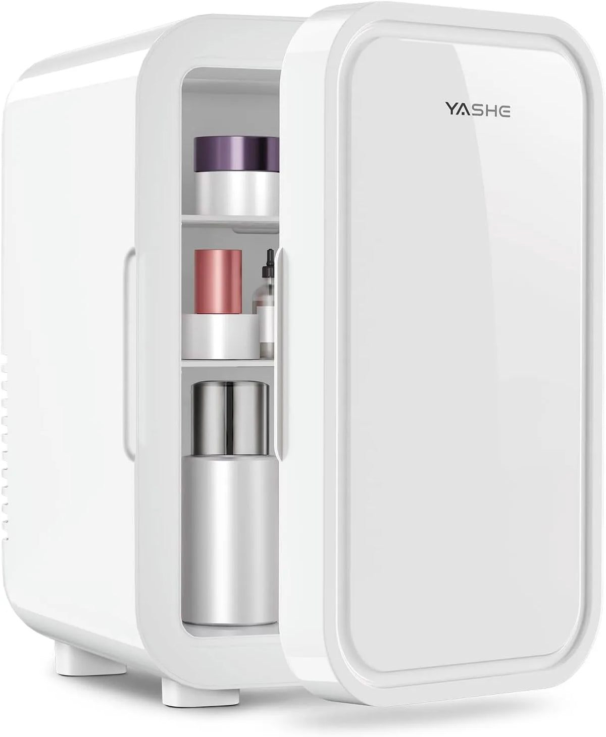 Réfrigérateur litres, 6 L, 240 V, portable, blanc, YASHE Mini réfrigérateur, soins de la peau, boissons, bureau, dortoir et voiture