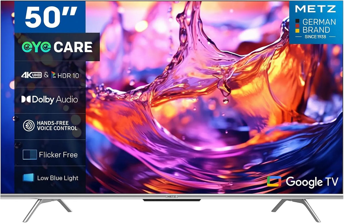 Google UHD/4K 50MUD7000Z Smart TV, 50 pouces, téléviseur, 4K UHD, HDR, triple tuner DVB-T2, S2, Google Assistant, Alexa et Siri, nouveauté 2024