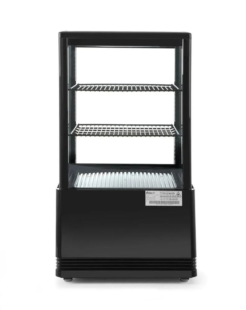 Produit décongélation automatique, HENDI Vitrine de présentation réfrigérée, système anti-buée, 2 étagères, 58L, 230V, 170W, 452x406x, 816mm