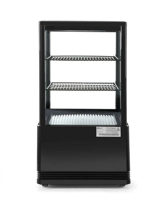 Produit décongélation automatique, HENDI Vitrine de présentation réfrigérée, système anti-buée, 2 étagères, 58L, 230V, 170W, 452x406x, 816mm
