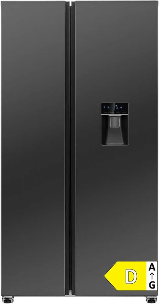 Bomann Congélateur, 439 L, classe énergétique D, éclairage LED, armoire congélateur, noir, grand volume, congélateur intégré, distribution optimisée