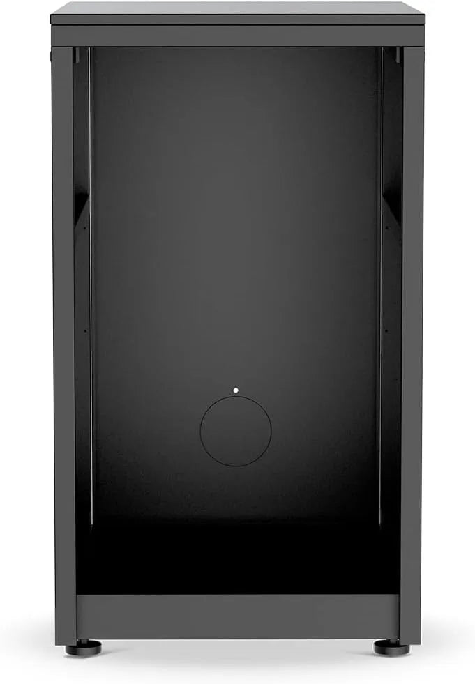 Réfrigérateur, 90 x 49, 5 x 60 cm, extérieur, Meuble Bas Compact avec Plan de Travail HPL 15 mm, Cadre en Acier résistant aux intempéries