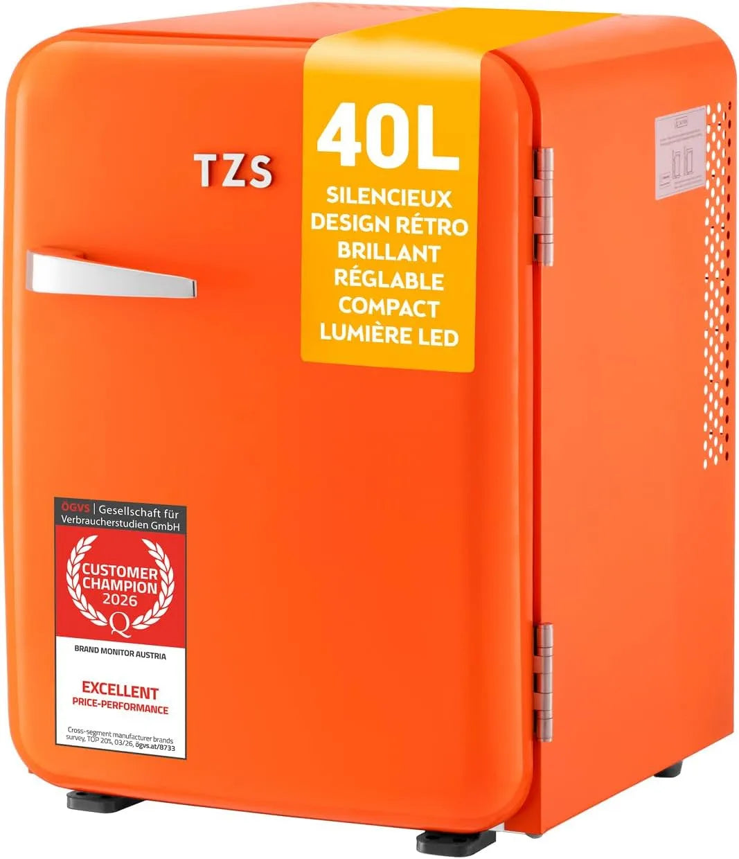 Réfrigérateur, 40 L, silencieux, camping, TZS First Austria, bureau, chambre & hôtel - oran