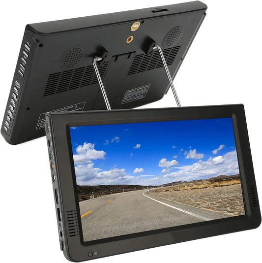 Smart TV, 10 pouces, 1024 × 600, 12 V, téléviseur, portable, extérieur, 1800 MAh, 110‐240 V