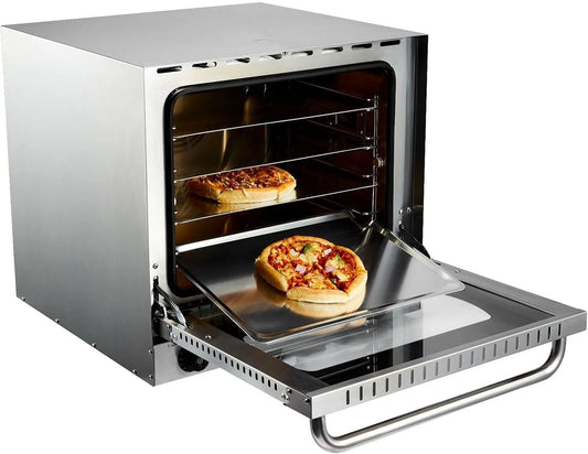 Four électrique GCO3200, 61 x 67 x 58 cm, 3200 W, acier inoxydable, METRO PROFESSIONAL Four à Air Chaud GCO3200, Argent
