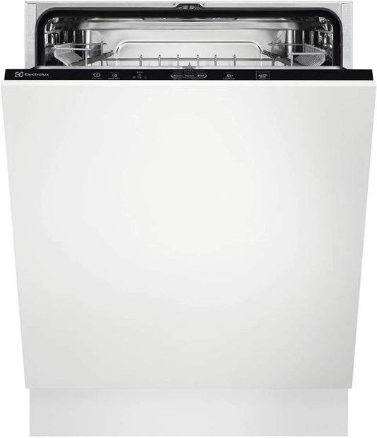 Electrolux EEA27200L Lave-vaisselle, 60 cm, tout intégrable, noir, 5 m, Entièrement intégré, Taille maximum, Blanc, Senseur