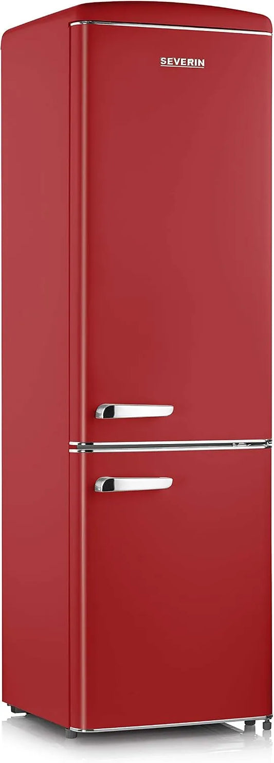 Severin Congélateur, 244 L, classe énergétique D, pose libre, armoire congélateur, rouge, RKG 8917, Longueur 55 cm, SEVERIN Réfrigérateur Congélateur