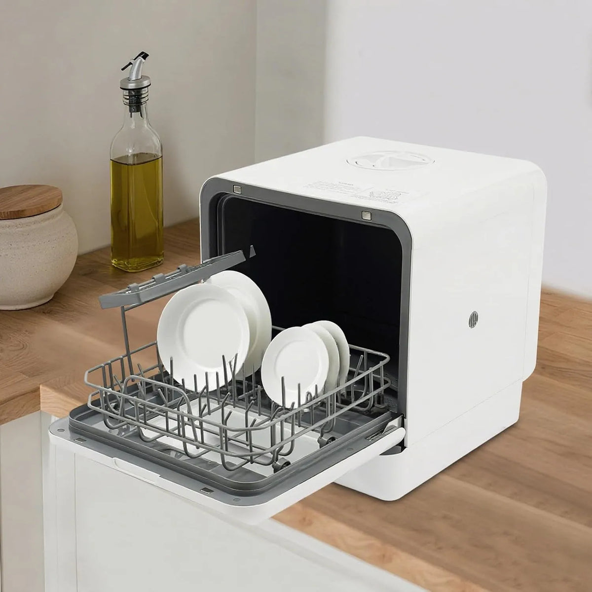 Lave-vaisselle, 6 L, 52 dB, portable, grand réservoir, appartements, pour petites maisons