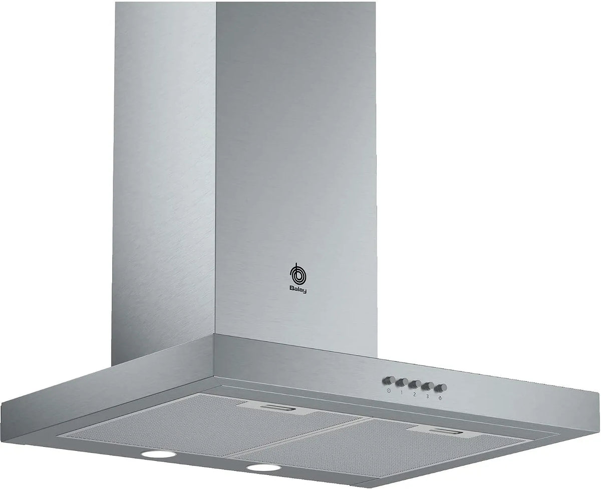 Hotte aspirante, 350 m3/h, 58 dB, hotte de cuisine, Balay 3BH263Mx, encastrable, acier inoxydable, Conduit, Recirculation