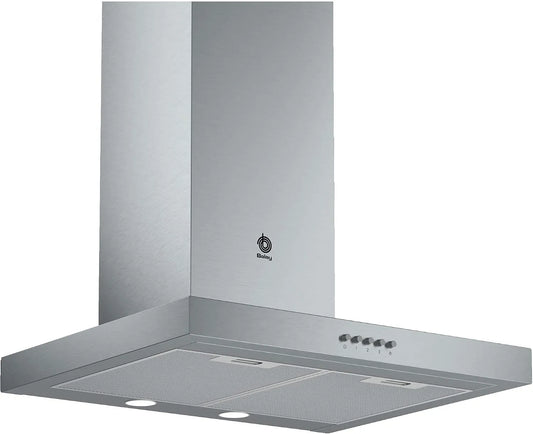 Hotte aspirante, 350 m3/h, 58 dB, hotte de cuisine, Balay 3BH263Mx, encastrable, acier inoxydable, Conduit, Recirculation