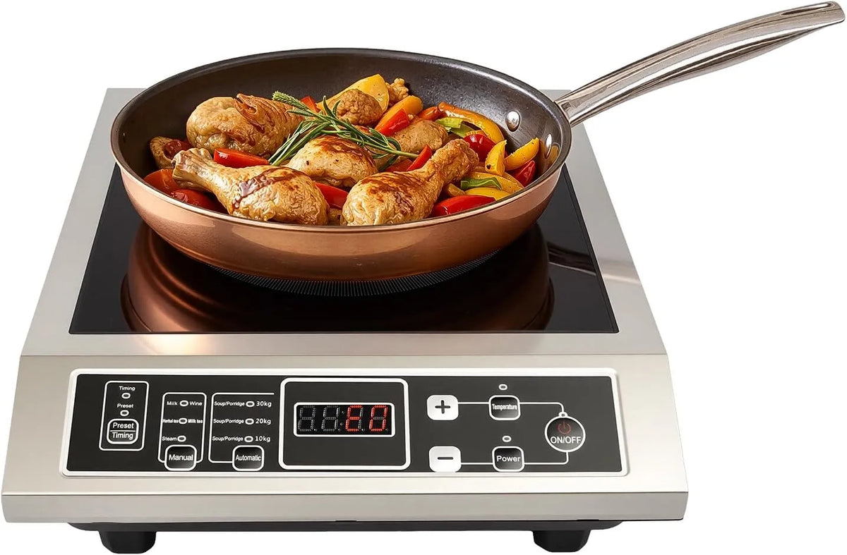 Plaque à induction, 3500 W, table de cuisson à induction, professionnel, restaurant, camping, Plaque de cuisson à induction avec protection contre la