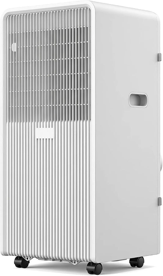 Climatiseur 24H, portable, minuteur, silencieux, minuterie 24H et télécommande, unité AC silencieuse avec ventilateur rafraîchissant et, installation