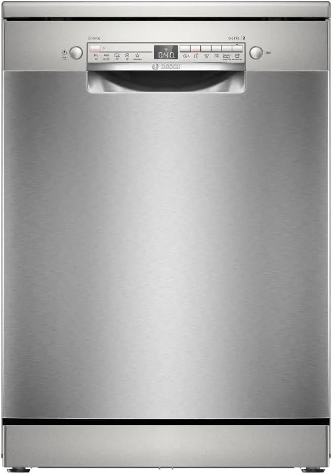 Bosch SMS2HTI06E Lave-vaisselle, 60 cm, Home Connect, silencieux, acier inoxydable, 13 services, série 2, extra sec