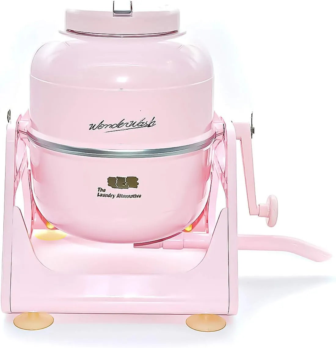Lave-linge, portable, non, WonderWash Machine à laver portable pour appartement et petits espaces - Lave-linge manuel à manivelle avec design rétro