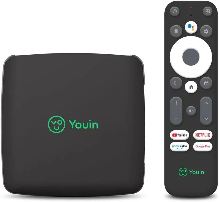 Google EN1040K Smart TV, téléviseur, 4K UHD, Android OS, noir, Engel Récepteur Android TV 4K UHD You-Box EN1040K - Assistant Google intégré et