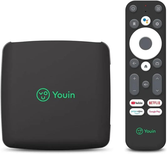 Google EN1040K Smart TV, téléviseur, 4K UHD, Android OS, noir, Engel Récepteur Android TV 4K UHD You-Box EN1040K - Assistant Google intégré et