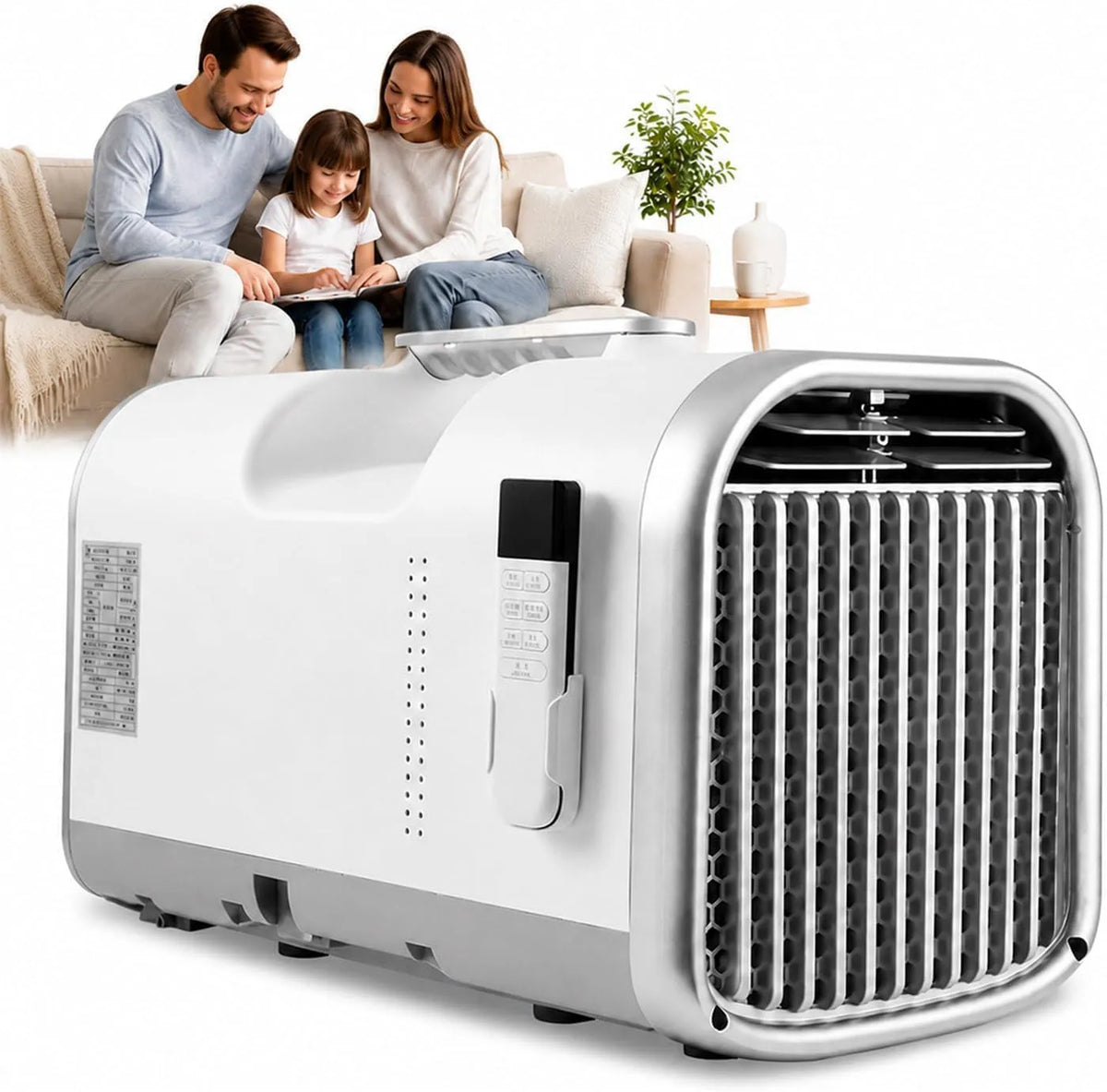 Climatiseur, 400 W, portable, camping, Mode Refroidissement, Déshumidification, Ventilation et Sommeil, Sans Installation, Faible Bruit pour