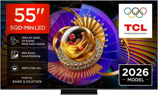 Google T2, S2 Smart TV, 55 pouces, 144 Hz, téléviseur, 4K UHD, QLED, 'TV SQLED MINILED 55''4K 144HZ T2